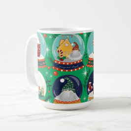 Weihnachtsschneedecke//Gnome//Lebkuchenhaus// Kaffeetasse
