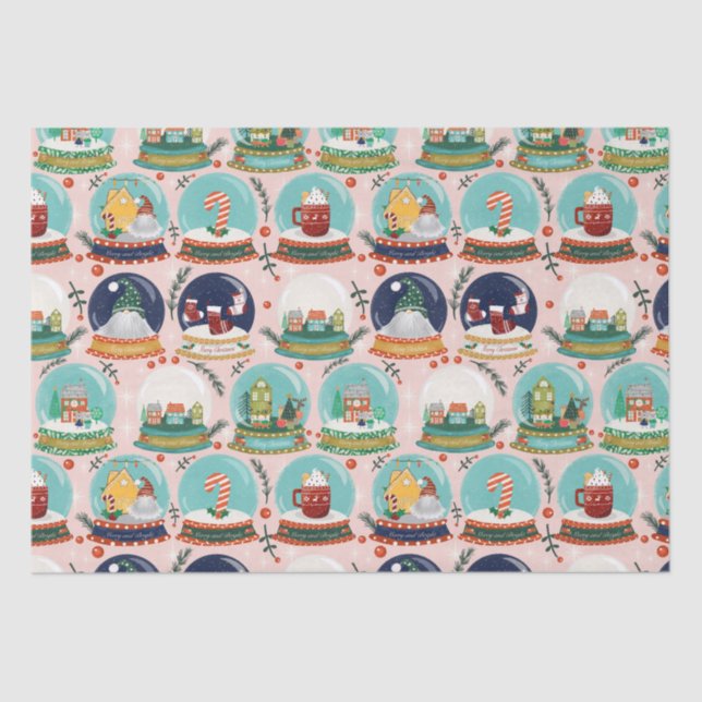 Weihnachtsschneedecke//Gnome//Lebkuchenhaus// Seidenpapier (Vorderseite)