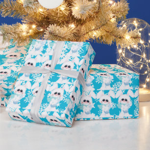 Weihnachtsschneedecke Urlaubspapier Geschenkpapier