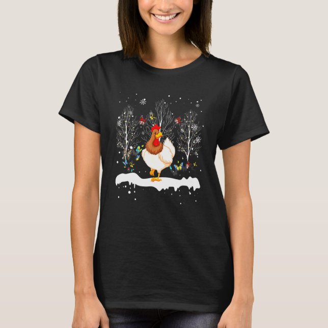 Weihnachtsschneedekor T-Shirt (Vorderseite)