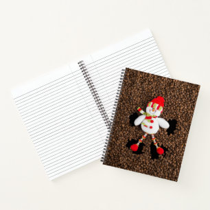 Weihnachtsschneedekoration Notizbuch