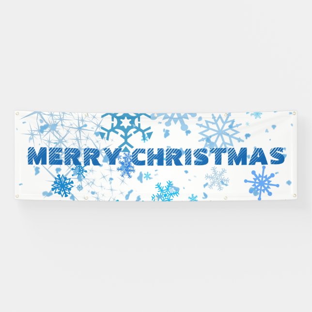 Weihnachtsschneefall Banner (Horizontal)