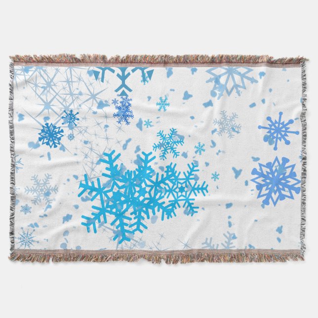 Weihnachtsschneefall Decke (Vorderseite)