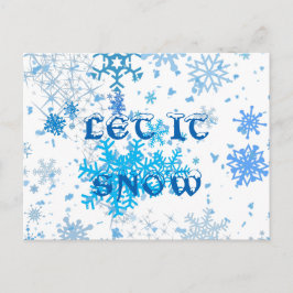 Weihnachtsschneefall Feiertagspostkarte