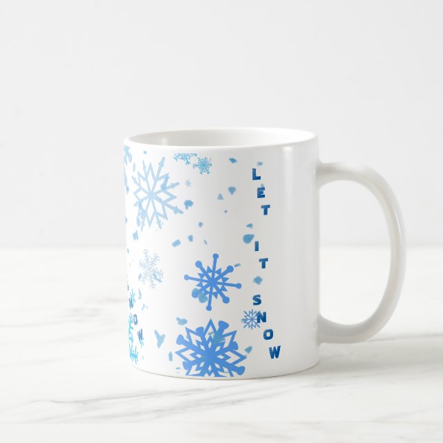 Weihnachtsschneefall Tasse (Rechts)
