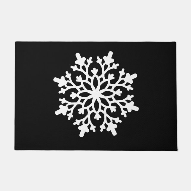 Weihnachtsschneeflocke Doormat Fußmatte (Vorderseite)