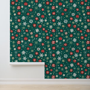 Weihnachtsschneeflocke gefliest tapete