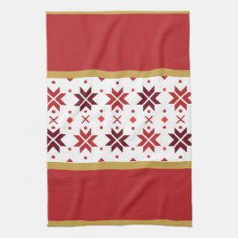 Weihnachtsschneeflocke Geschirrtuch