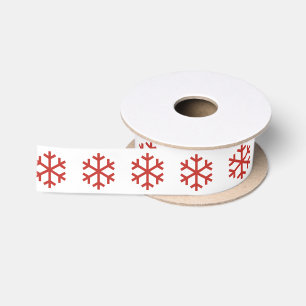 Weihnachtsschneeflocke Ribbon Satinband