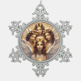 Weihnachtsschneeflocke Schneeflocken Zinn-Ornament