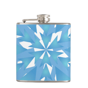 Weihnachtsschneeflocke Vinyl Wrapped Flask Flachmann
