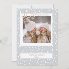 Weihnachtsschneeflocke Zwieback Grau Foto Rahmen