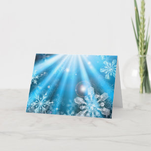 Weihnachtsschneeflocken Feiertagskarte