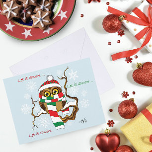 Weihnachtsschneeflocken Feiertagspostkarte