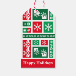 Weihnachtsschneeflocken Geschenkanhänger