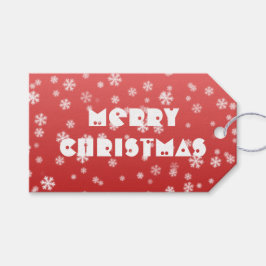 Weihnachtsschneeflocken Geschenkanhänger