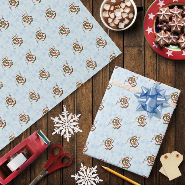 Weihnachtsschneeflocken Geschenkpapier (Von Creator hochgeladen)
