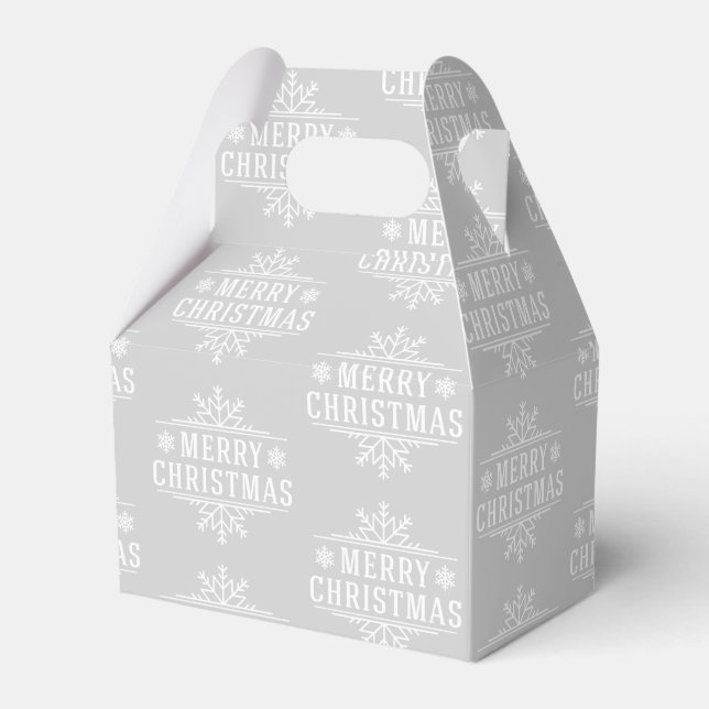 Weihnachtsschneeflocken Geschenkschachtel (Vorderseite)