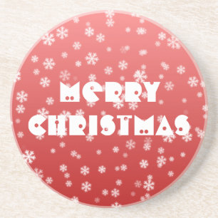 Weihnachtsschneeflocken Getränkeuntersetzer