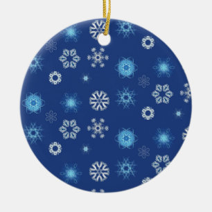 Weihnachtsschneeflocken Keramik Ornament