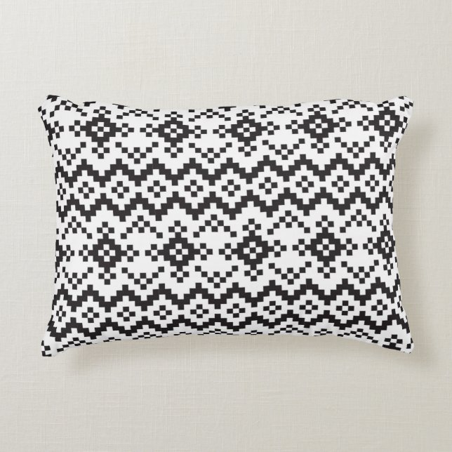 Weihnachtsschneeflocken Messe Isle Seamless Patter Dekokissen (Vorderseite)