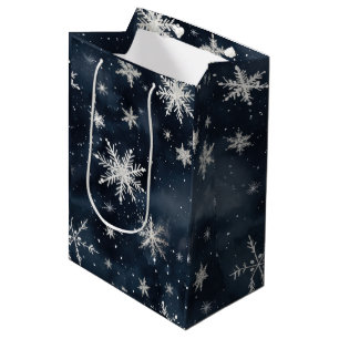Weihnachtsschneeflocken Mittlere Geschenktüte