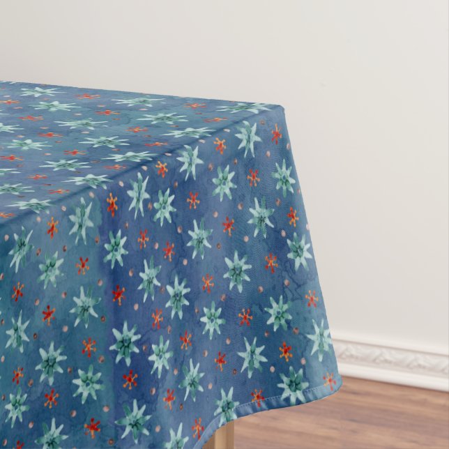 Weihnachtsschneeflocken Muster Tischdecke (Beispiel)
