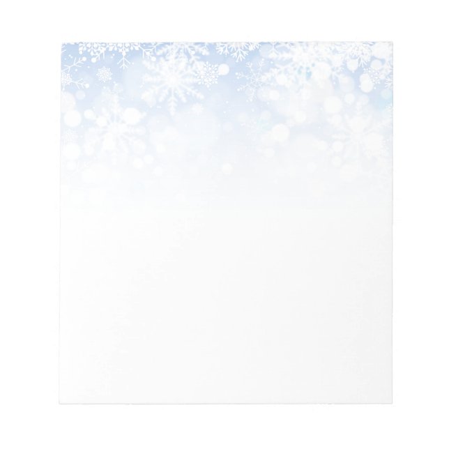 Weihnachtsschneeflocken Notepad Notizblock (Vorderseite)