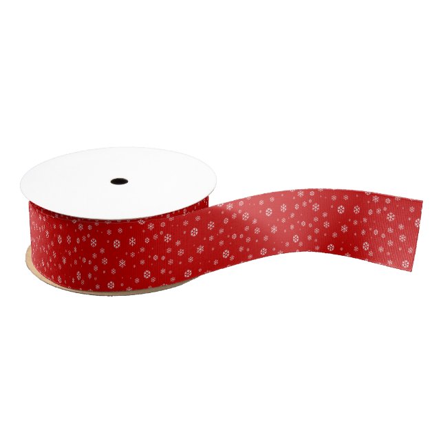 Weihnachtsschneeflocken Ripsband (Spule)