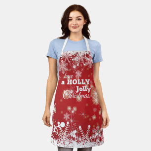 Weihnachtsschneeflocken-Schürze Schürze