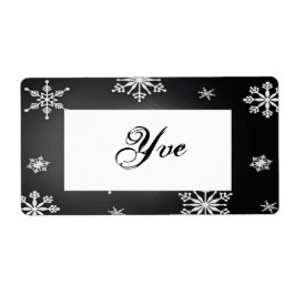 Weihnachtsschneeflocken Schwarz-Graue Vorlage I