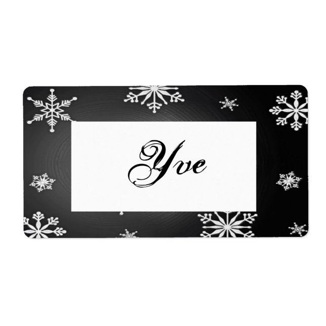 Weihnachtsschneeflocken Schwarz-Graue Vorlage I (Vorne)