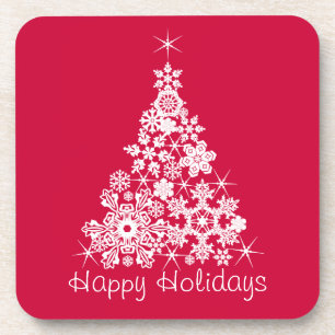 Weihnachtsschneeflocken Set von 6 Untersetzer