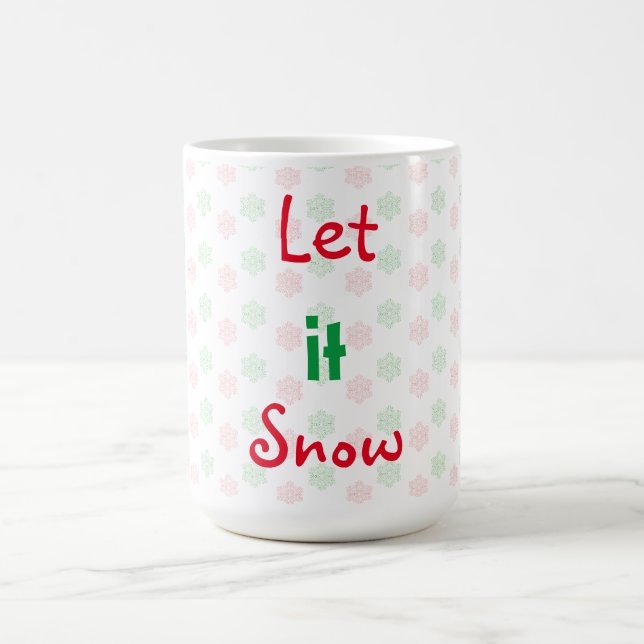 Weihnachtsschneeflocken-Tasse Kaffeetasse (Mittel)