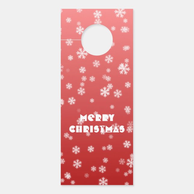 Weihnachtsschneeflocken Türanhänger (Vorderseite)