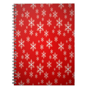 Weihnachtsschneeflockenmuster Notizblock