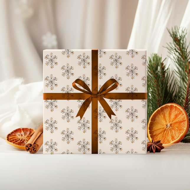 Weihnachtsschneeflockenpapier | Geschenkwrap Geschenkpapier (Von Creator hochgeladen)