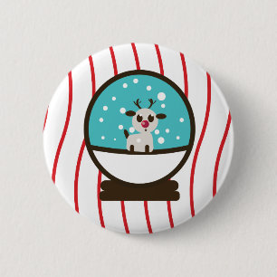 Weihnachtsschneeglobe Button