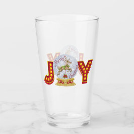 Weihnachtsschneeglobe Rentierschneeflocken Glas