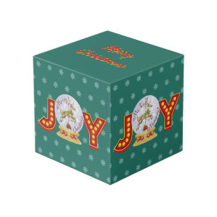 Weihnachtsschneeglobe Rentierschneeflocken Würfel