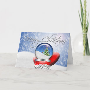 Weihnachtsschneeglobe Weihnachtsfeiertage Blank Feiertagskarte