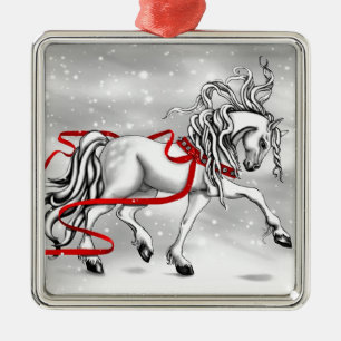 Weihnachtsschneeglocken Silbernes Ornament