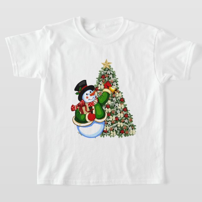 Weihnachtsschneekinder Holiday T - Shirt (Ablage )