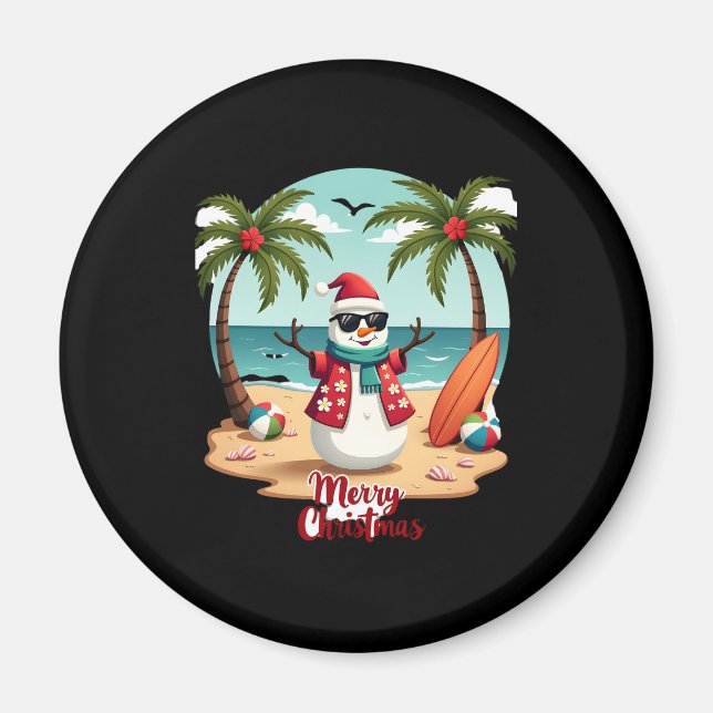 Weihnachtsschneemann (1) magnet (Vorne)