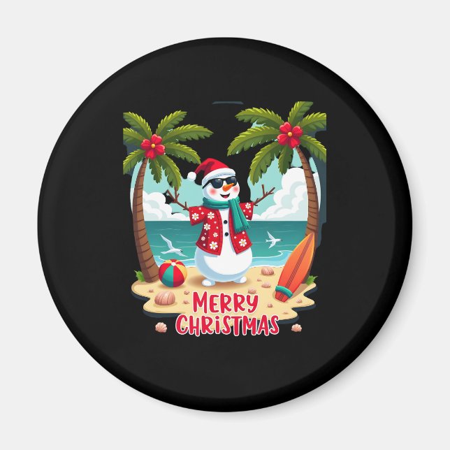 Weihnachtsschneemann (2) magnet (Vorne)