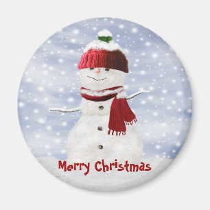 Weihnachtsschneemann Anpassbares Magnet