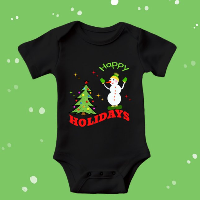 Weihnachtsschneemann Baby Strampler (Von Creator hochgeladen)