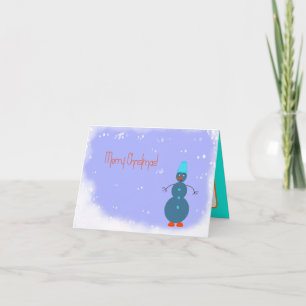 Weihnachtsschneemann Feiertagskarte