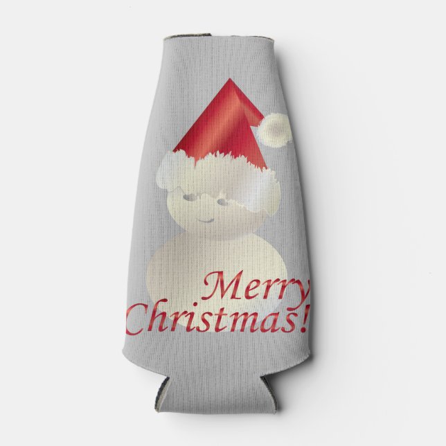 Weihnachtsschneemann Flaschenkühler (Vorderseite)