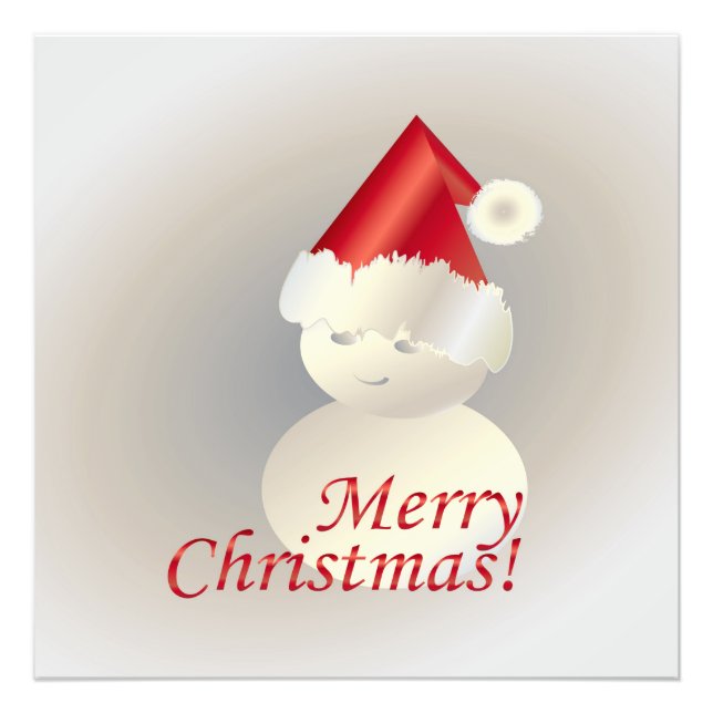 Weihnachtsschneemann Fotodruck (Vorne)